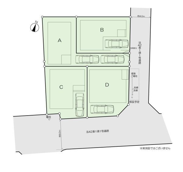 土地足立区保木間４丁目 売地／建築条件付き／全４区画東京都足立区保木間４丁目東武伊勢崎線竹ノ塚駅3190万円～3790万円