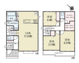 間取り図　A号棟