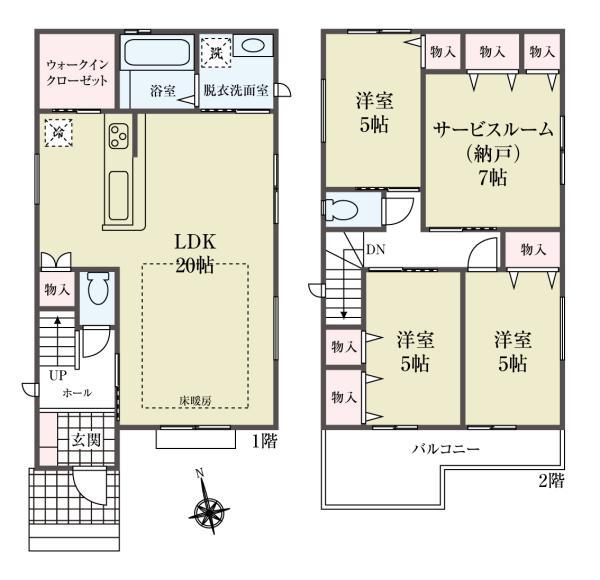 新築一戸建て市川市平田２丁目 新築一戸建て／全２棟千葉県市川市平田２丁目京成本線菅野駅7398万円～7598万円
