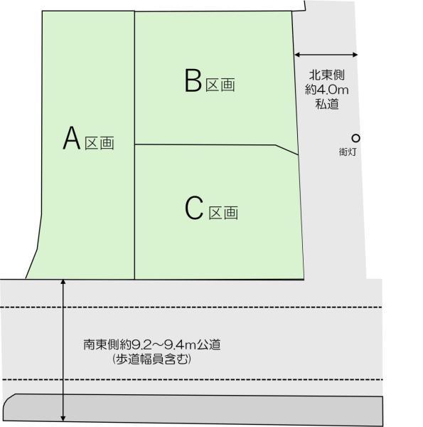 土地市川市東菅野１丁目 売地／建築条件なし／全３区画千葉県市川市東菅野１丁目都営新宿線本八幡駅5290万円～6090万円