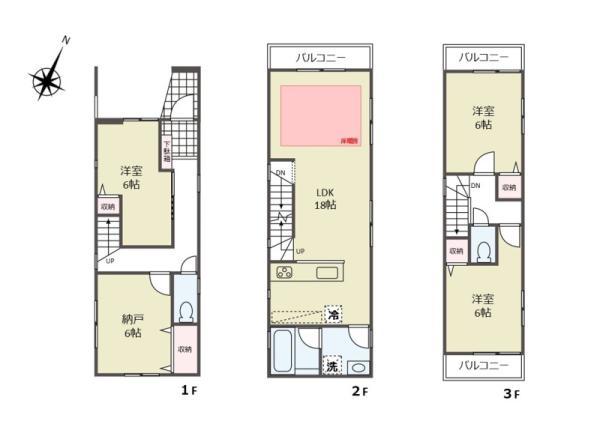 土地北区上十条５丁目 売地／建築条件付き／全３区画東京都北区上十条５丁目JR埼京線十条駅4569.9万円～5192万円