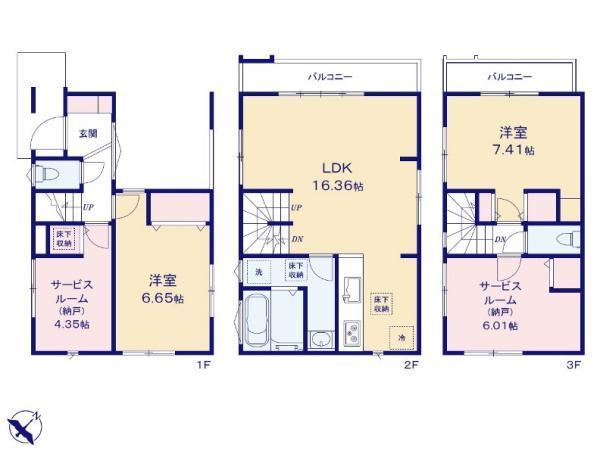 新築一戸建て市川市福栄２丁目 新築一戸建て／全３棟千葉県市川市福栄２丁目東京メトロ東西線行徳駅5380万円～5780万円