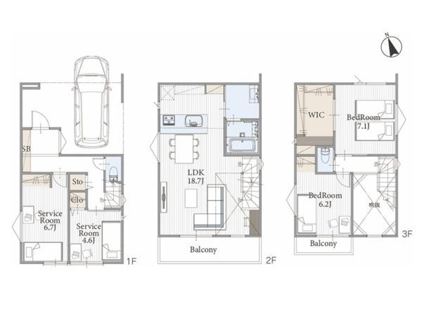 新築一戸建て【予告広告】荒川区西尾久４丁目 新築一戸建て／全３棟東京都荒川区西尾久４丁目JR高崎線尾久駅未定