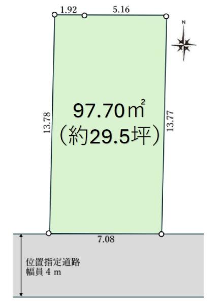 土地足立区南花畑３丁目 売地／建築条件なし東京都足立区南花畑３丁目つくばエクスプレス六町駅4880万円
