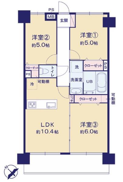 中古マンションライオンズプラザ竹ノ塚東京都足立区伊興本町１丁目東武伊勢崎線竹ノ塚駅3880万円