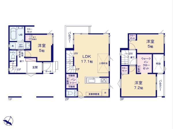新築一戸建て市川市香取１丁目 新築一戸建て／全２棟千葉県市川市香取１丁目東京メトロ東西線行徳駅4490万円