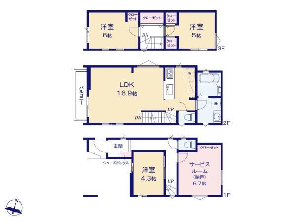 新築一戸建て市川市香取１丁目 新築一戸建て／全２棟千葉県市川市香取１丁目東京メトロ東西線行徳駅5490万円～5890万円