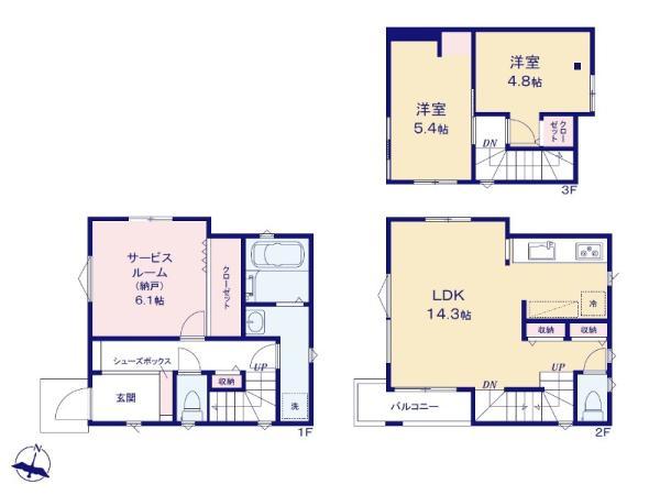 新築一戸建て市川市香取１丁目 新築一戸建て／全２棟千葉県市川市香取１丁目東京メトロ東西線行徳駅5490万円～5890万円