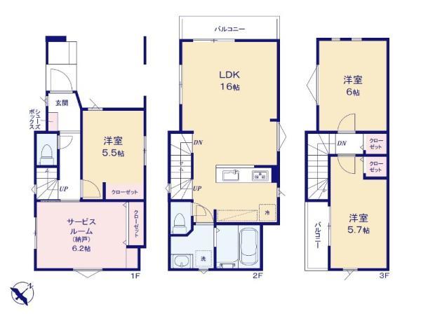 新築一戸建て市川市福栄３丁目 新築一戸建て／全２棟千葉県市川市福栄３丁目東京メトロ東西線南行徳駅5480万円～5980万円