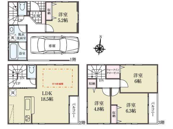 新築一戸建て葛飾区鎌倉１丁目 新築一戸建て東京都葛飾区鎌倉１丁目京成本線京成小岩駅6380万円