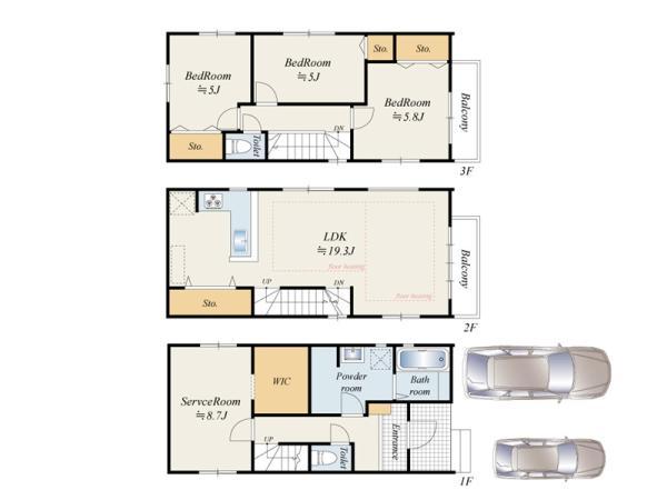 新築一戸建て荒川区町屋６丁目 新築一戸建て／全５棟東京都荒川区町屋６丁目千代田線町屋駅8499万円～9299万円