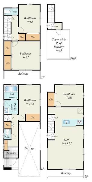 新築一戸建て葛飾区水元４丁目 新築一戸建て／全３棟東京都葛飾区水元４丁目千代田常磐線金町駅4490万円～4990万円