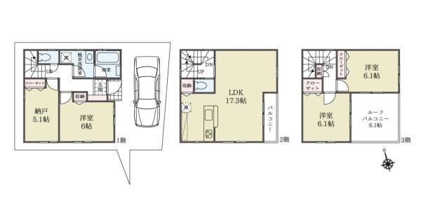 新築一戸建て足立区綾瀬２丁目 新築一戸建て／全９棟東京都足立区綾瀬２丁目東京メトロ千代田線綾瀬駅6580万円～6880万円